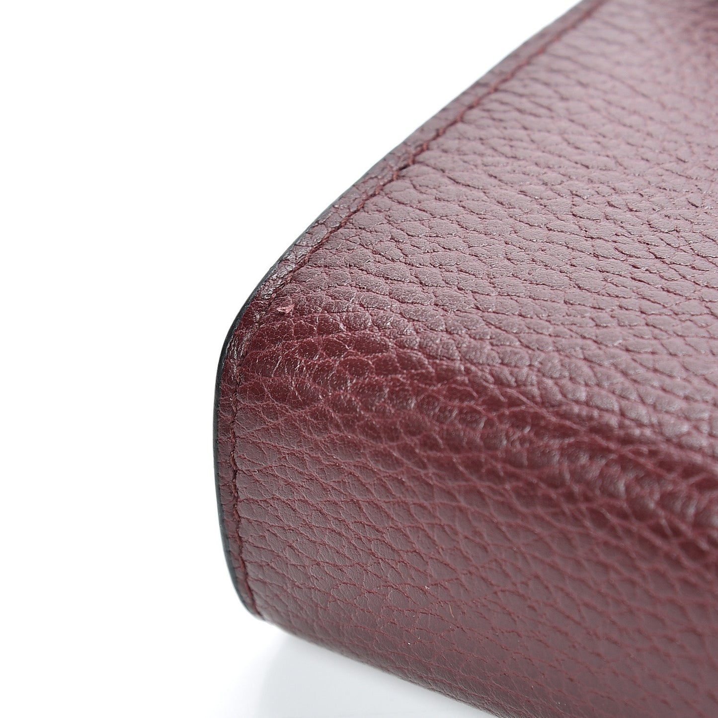 Dollar Calfskin Crystal Mini Dionysus Chain Wallet Vintage Bordeaux