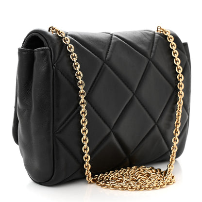 Salvatore Ferragamo Nappa Quilted Ginny Crossbody Black 3 of 9