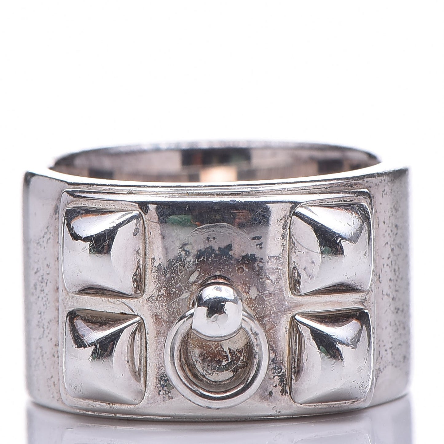 Sterling Silver Collier De Chien CDC Ring 51 5.75