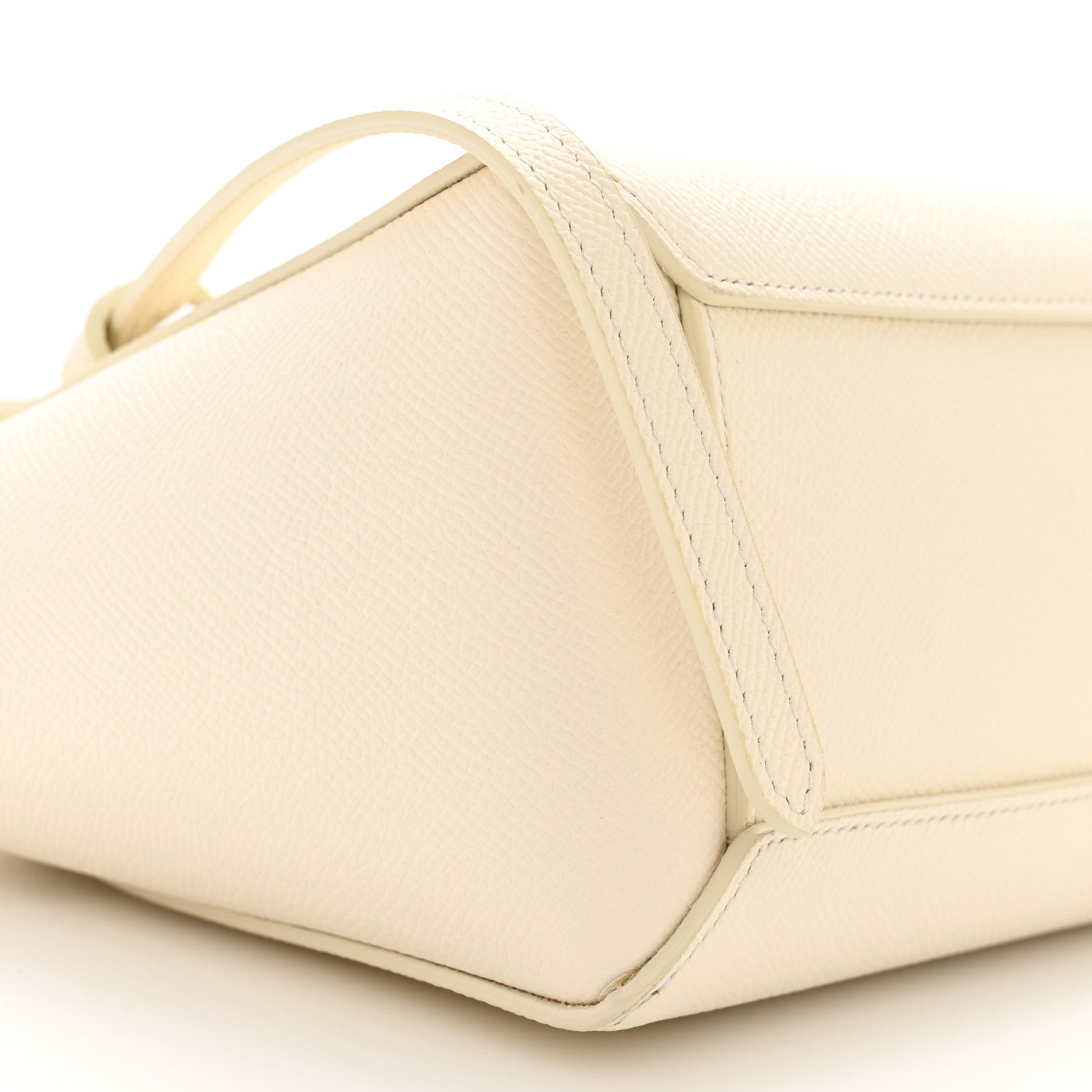 Celine Grained Calfskin Nano Belt Bag White 9 of 10