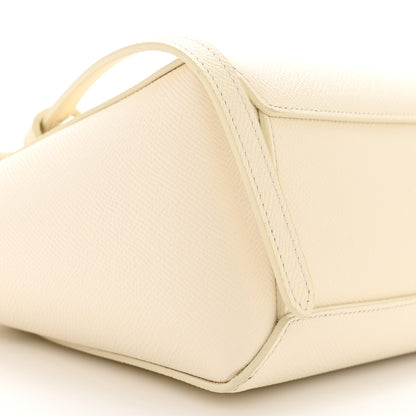 Celine Grained Calfskin Nano Belt Bag White 9 of 10