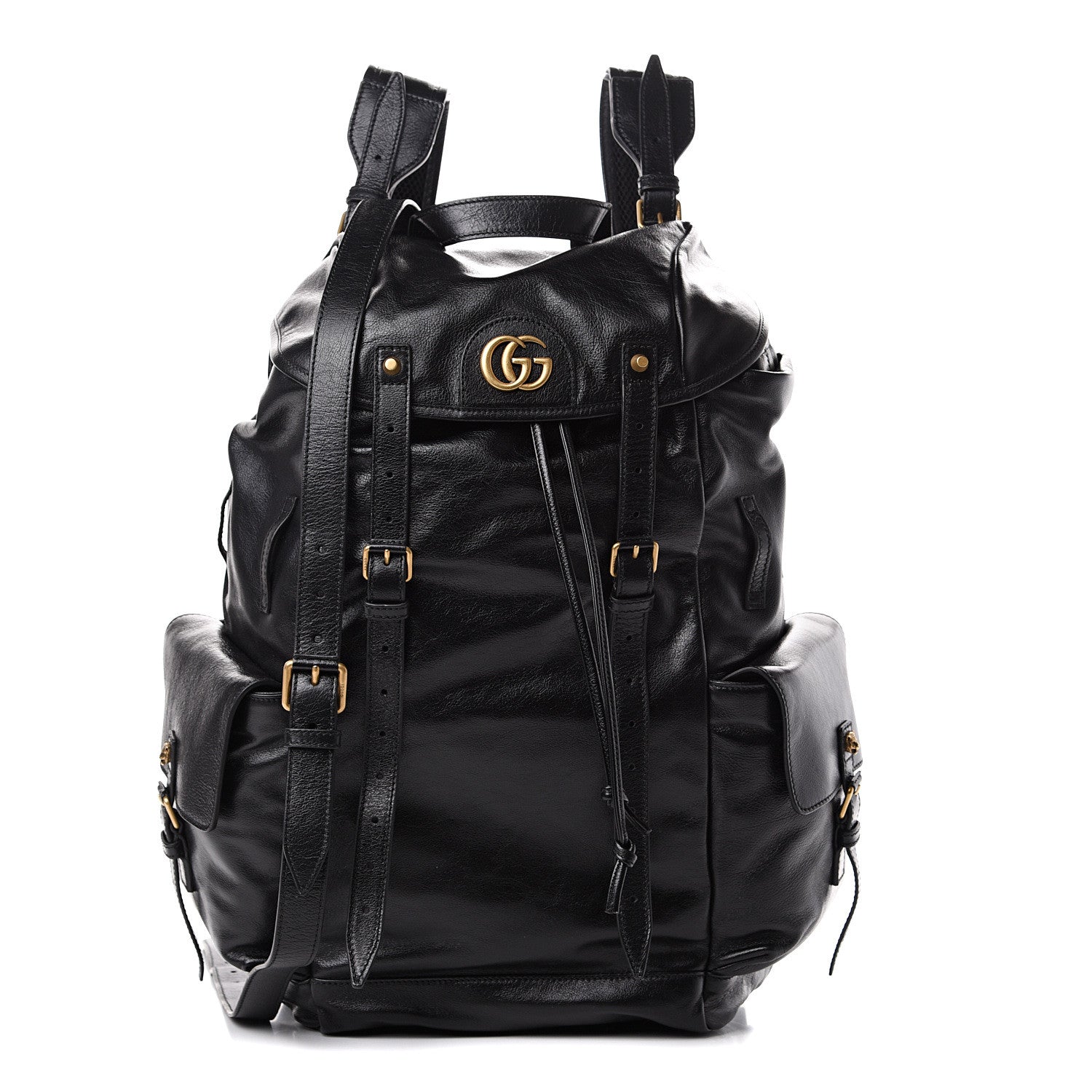 Gucci Piuma Lux Calfskin Re(Belle) Backpack Black 1 of 9