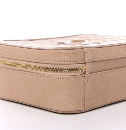 Chanel Caviar Quilted Medium CC Filigree Vanity Case Beige 6 of 8