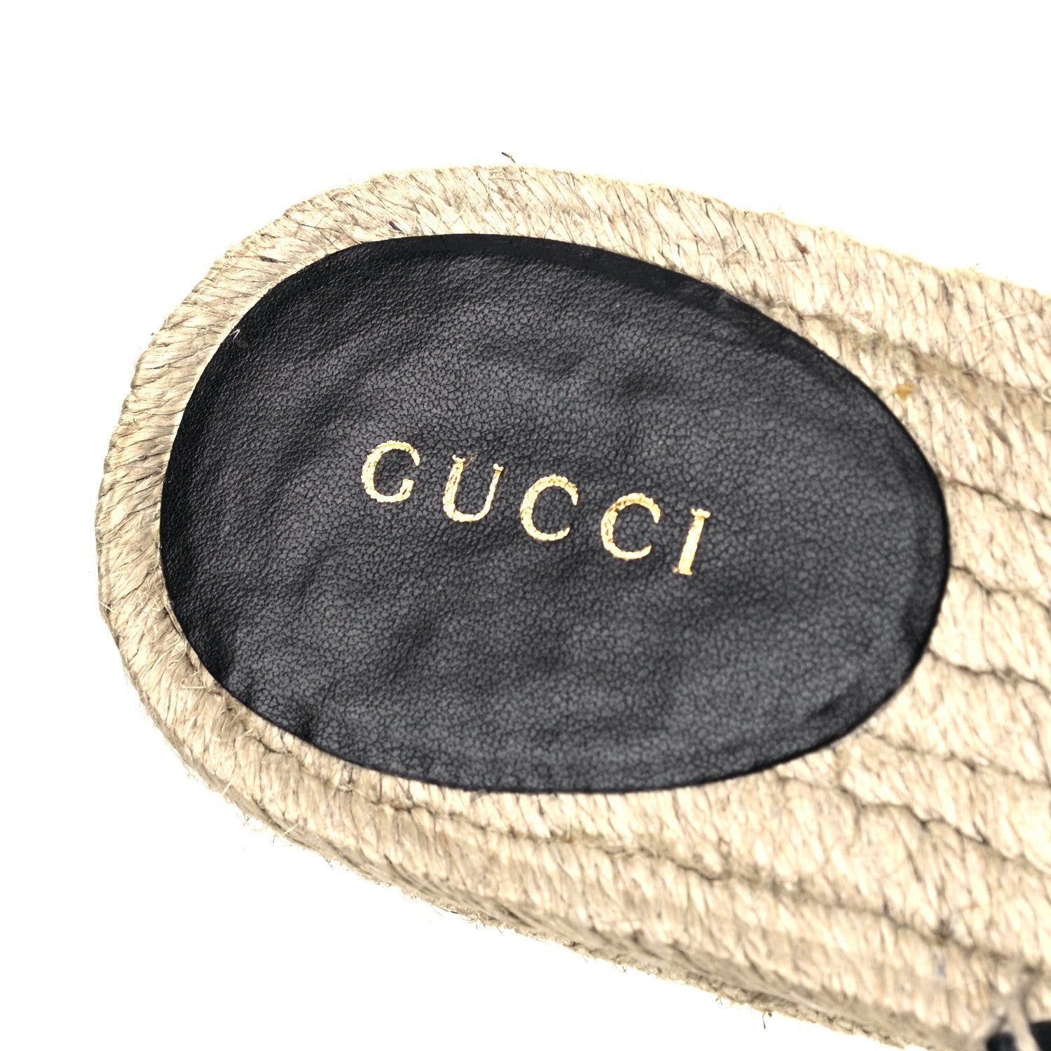 Gucci Nappa Matelasse GG Marmont Espadrille Slippers 37 Black 7 of 8
