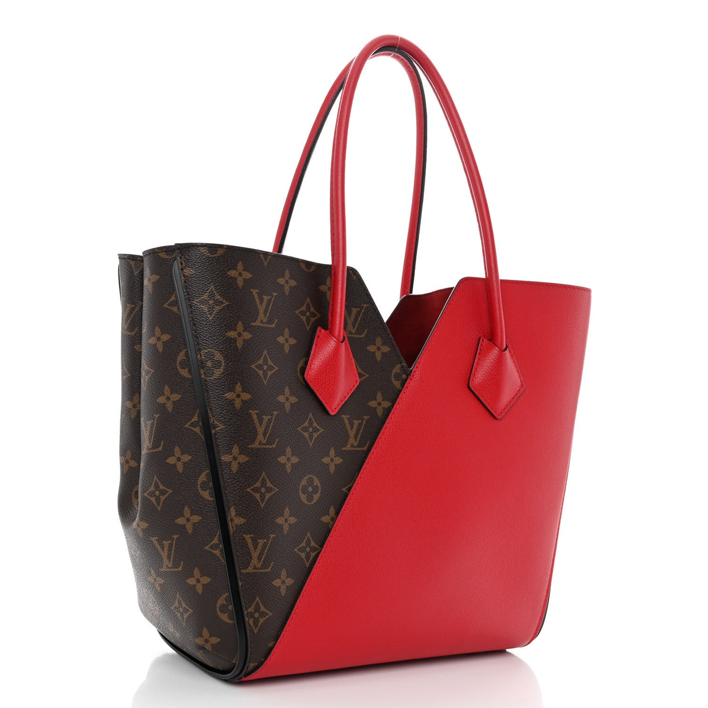 Calfskin Monogram Kimono Tote Cherry