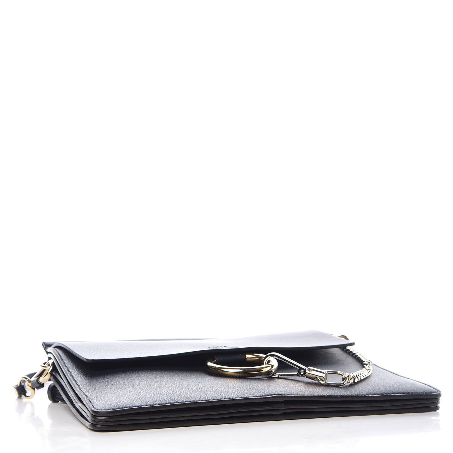 Chloe Calfskin Medium Faye Shoulder Bag Full Blue 4 of 7