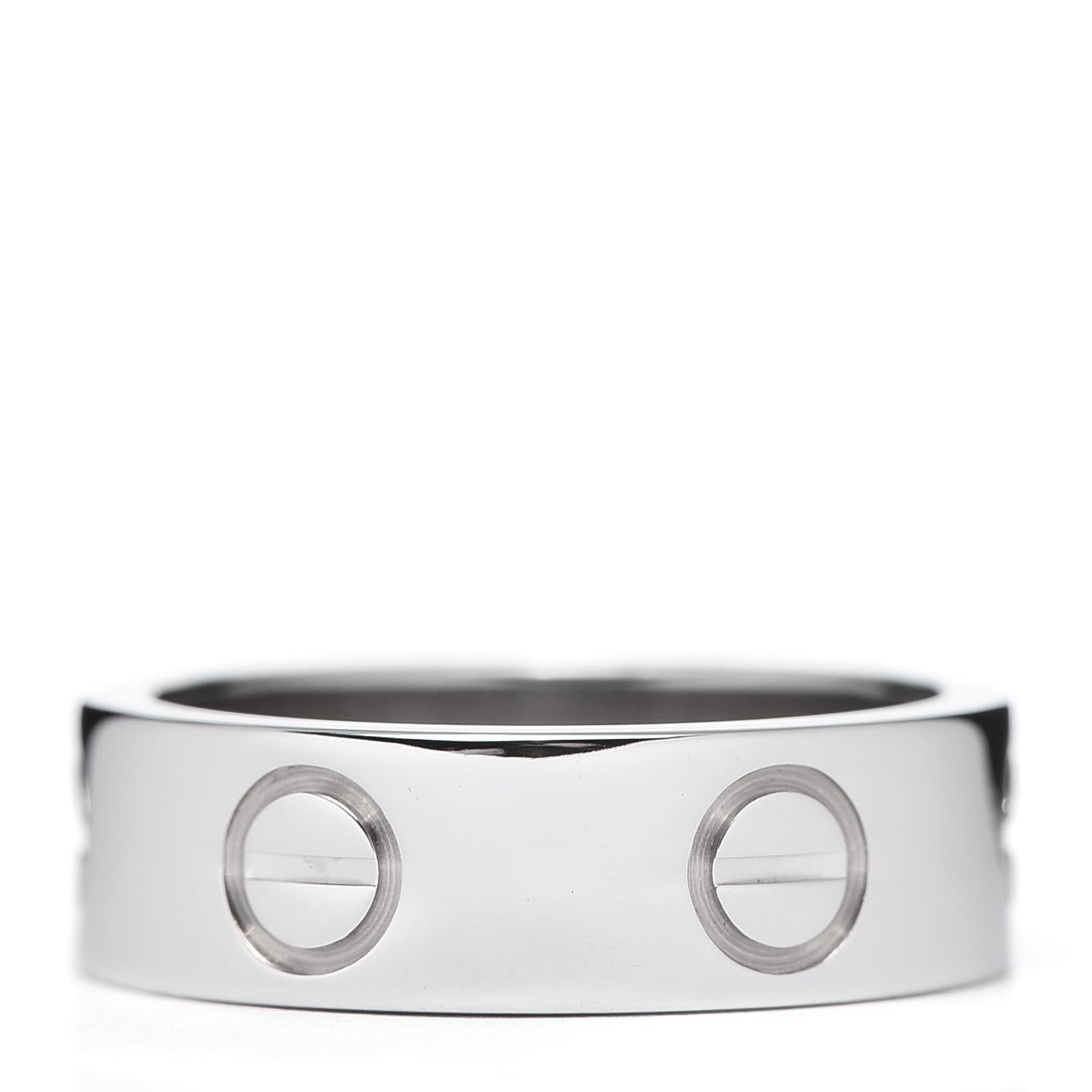 18K White Gold 5.5mm LOVE Ring 48 4.5