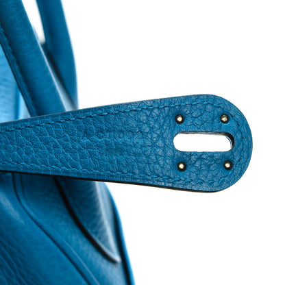 Hermes Taurillon Clemence Bi-Color Lindy 26 Bleu Zanzibar Malachite 7 of 7
