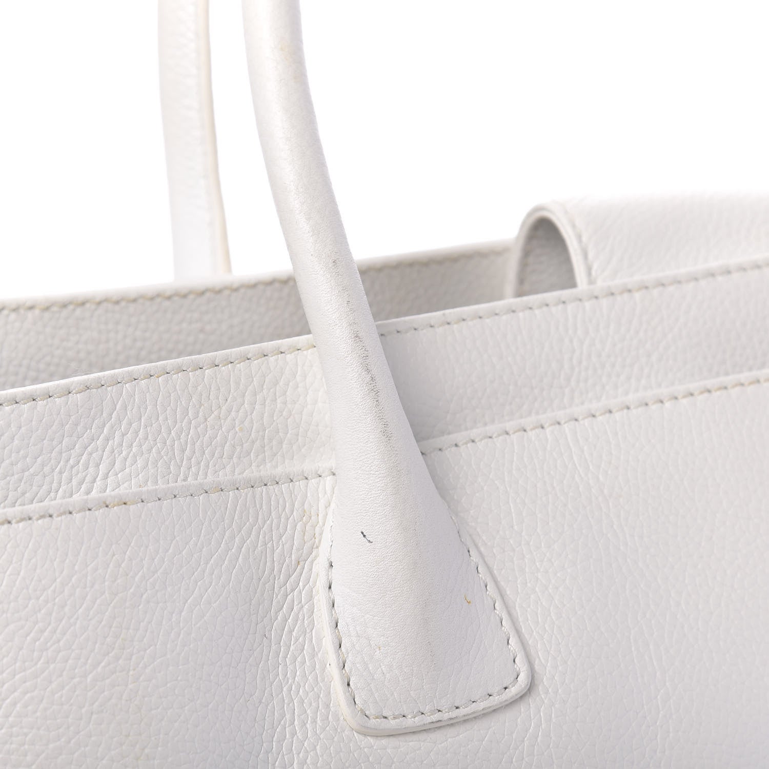 Chanel Calfskin Cerf Executive Shopper Tote White 16 of 18
