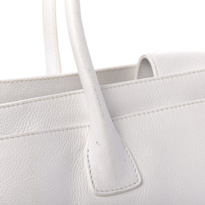 Chanel Calfskin Cerf Executive Shopper Tote White 16 of 18