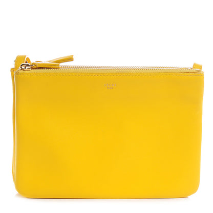 Celine Lambskin Trio Crossbody Bag Sun Yellow 1 of 9