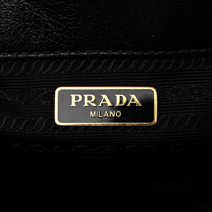 Prada Glace Calfskin Shoulder Bag Black 6 of 11