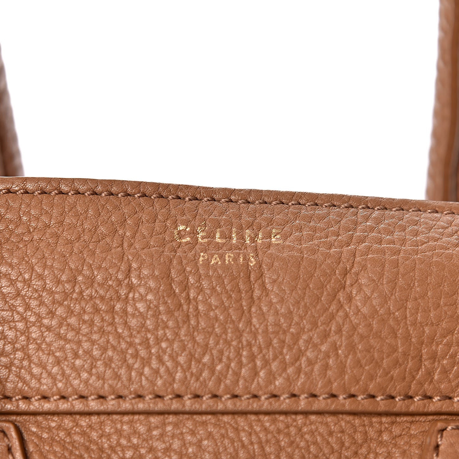 Celine Pebbled Calfskin Mini Luggage Camel 6 of 24
