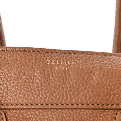 Celine Pebbled Calfskin Mini Luggage Camel 6 of 24