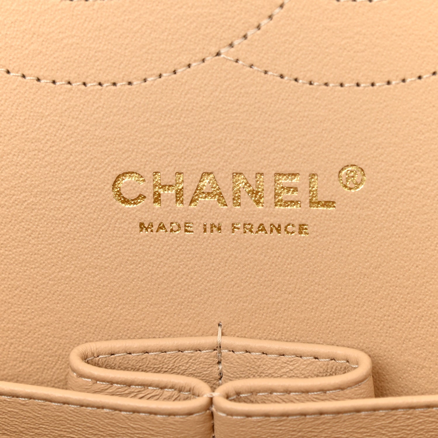 Chanel Caviar Quilted Jumbo Double Flap Beige 6 of 10