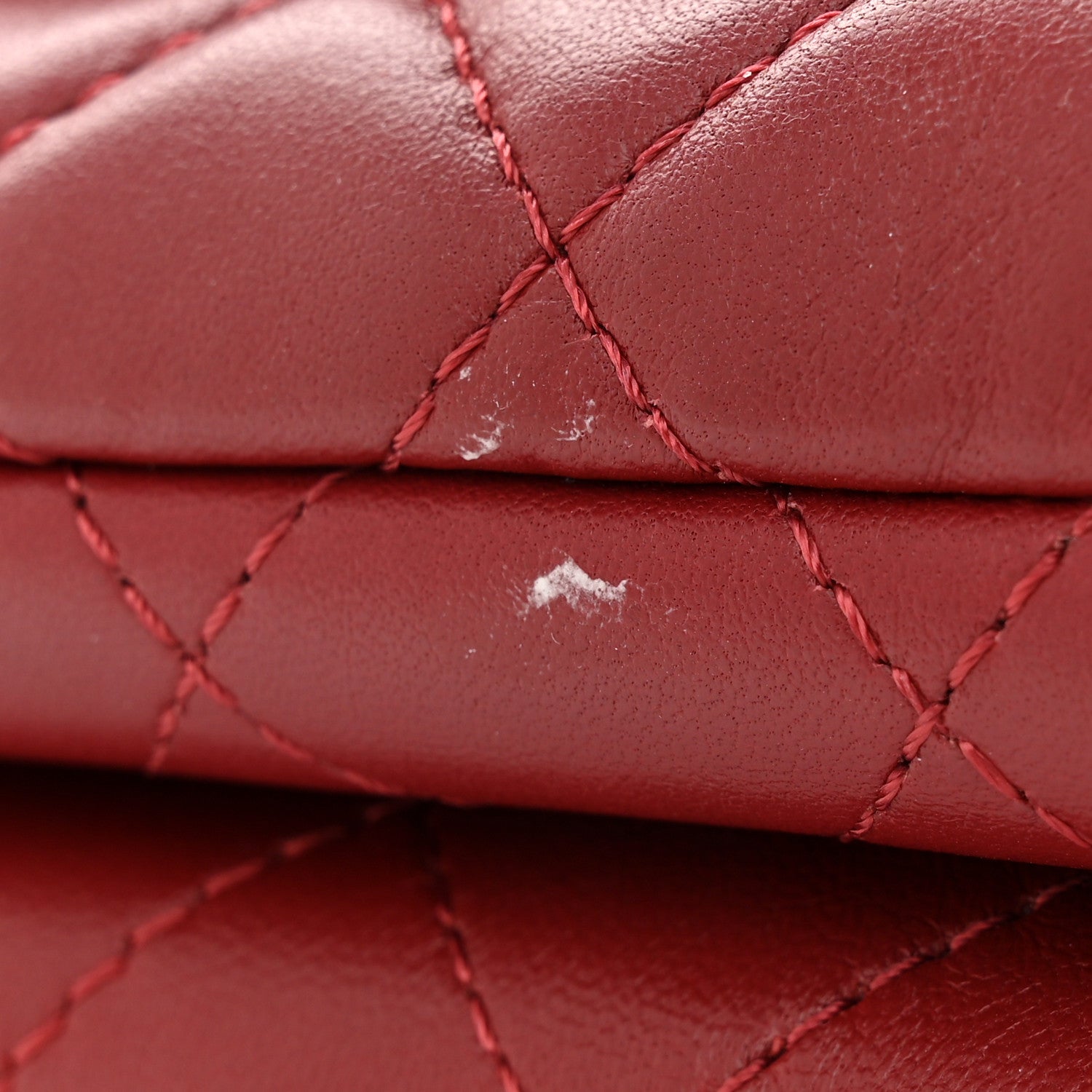 Chanel Lambskin Quilted Wood Mini Coco Handle Flap Red 12 of 15