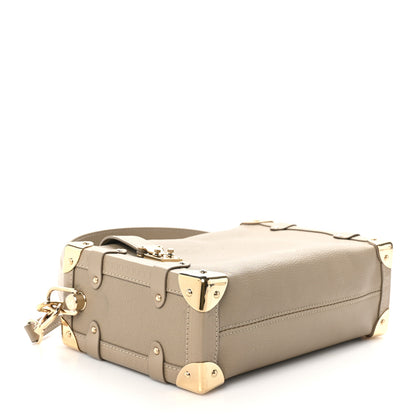 Louis Vuitton Calfskin Side Trunk MM Taupe 4 of 9