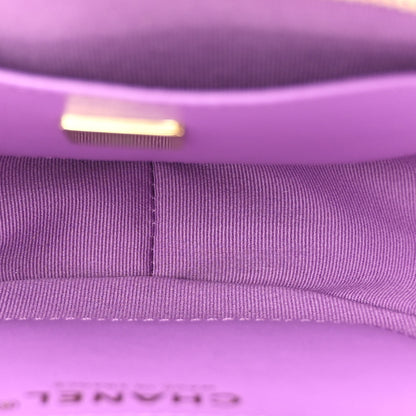 Chanel Lambskin Quilted CC In Love Heart Bag Purple 5 of 10