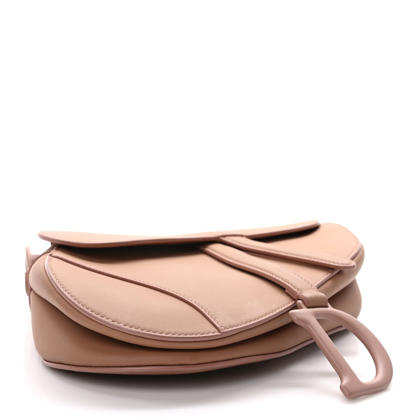 Ultra Matte Calfskin Saddle Bag Blush