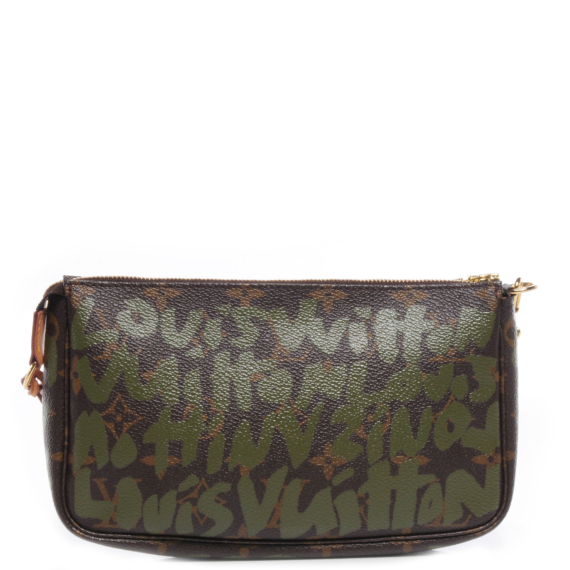 Louis Vuitton Monogram Graffiti Pochette Accessories Kaki 1 of 7