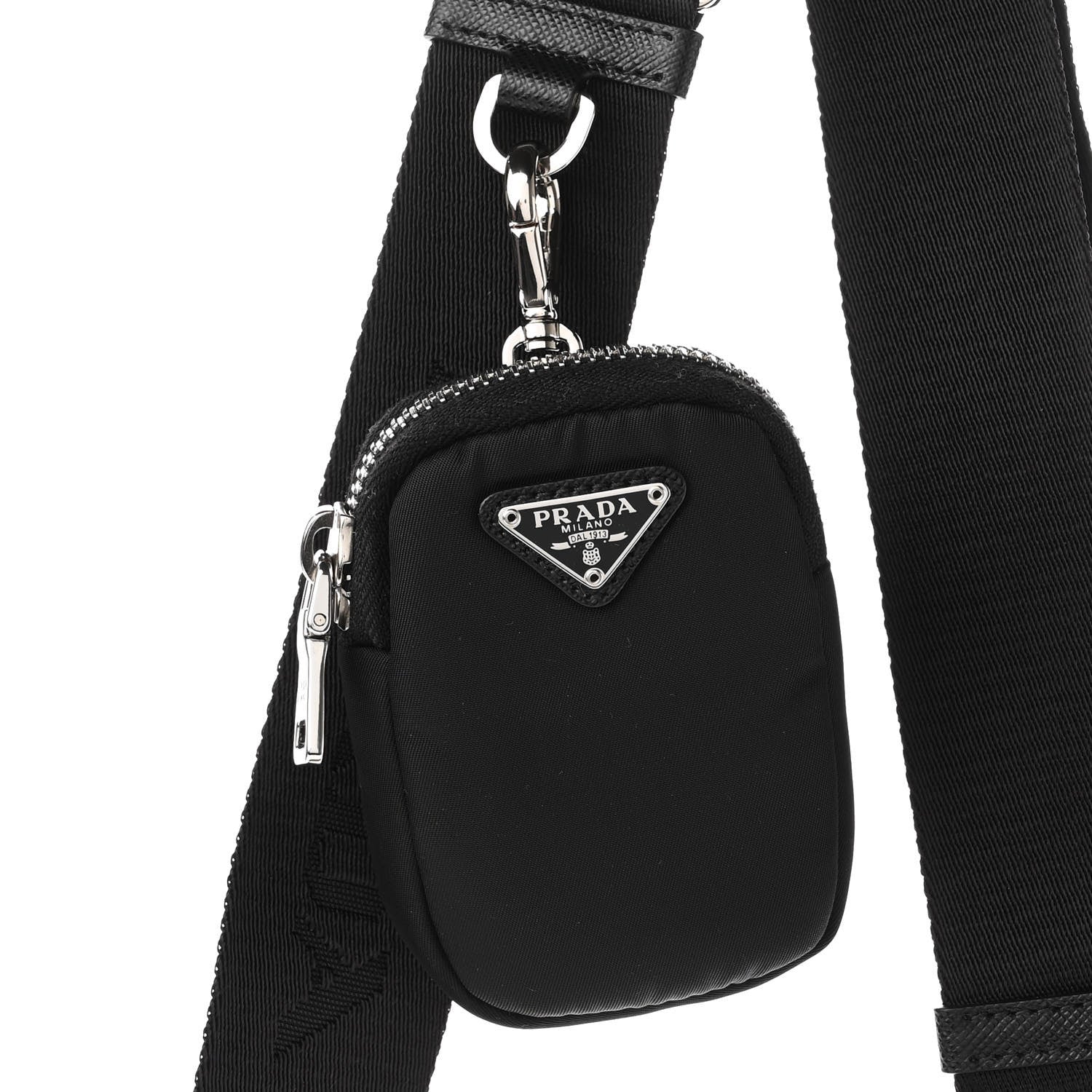 Prada Nylon Re-Edition 2005 Shoulder Bag Black 8 of 10