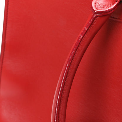 Saint Laurent Calfskin Medium Monogram Cabas Lipstick Red 12 of 12