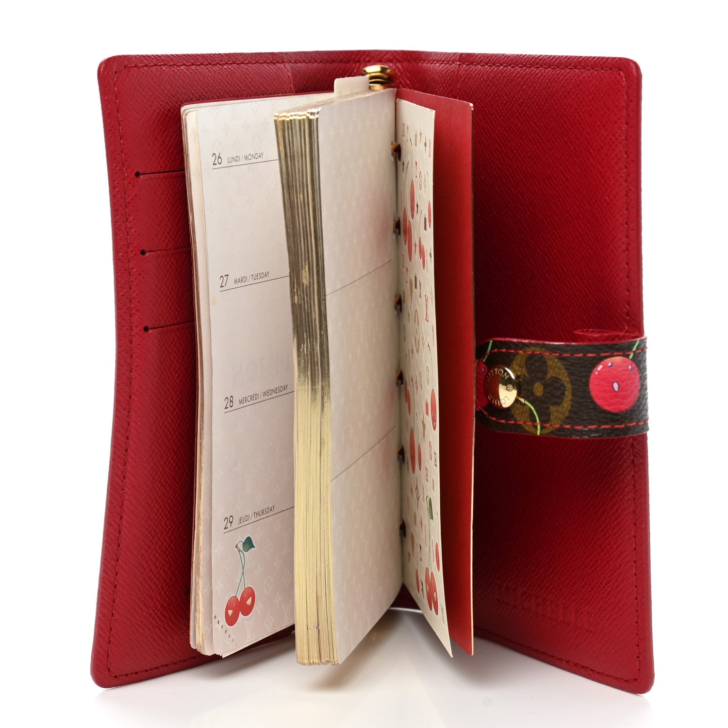 Louis Vuitton Monogram Cerises Small Ring Agenda Cover 5 of 8