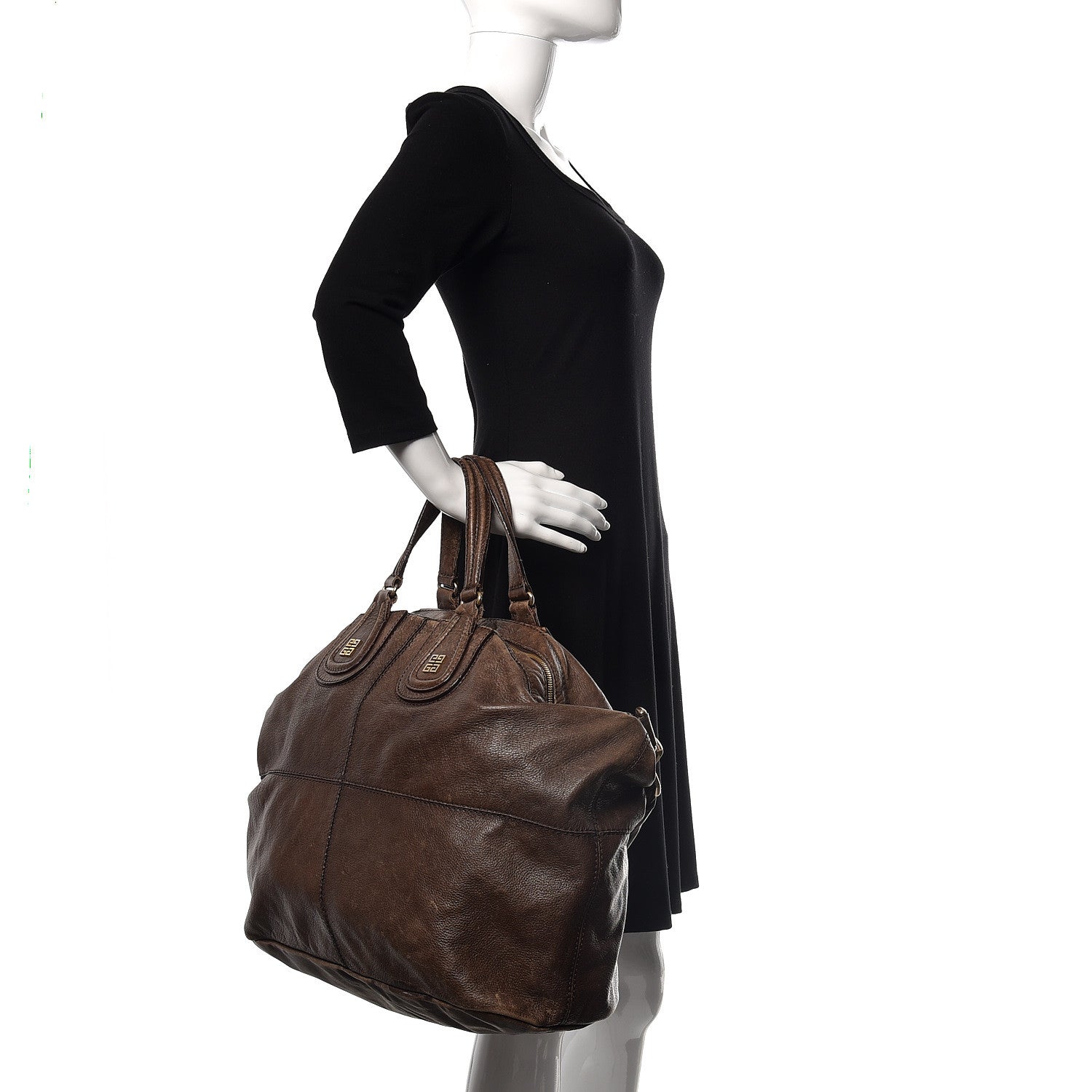 Givenchy Calfskin Large Nightingale Dark Brown 2 of 34