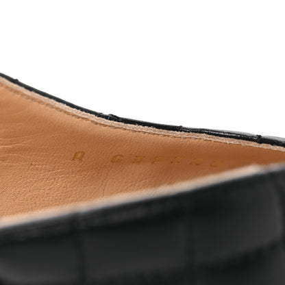 Chanel Lambskin Patent Calfskin Quilted Cap Toe CC Slingback Pumps 39.5 Black 9 of 10
