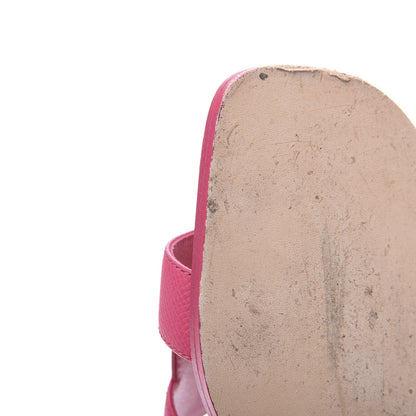 Hermes Epsom Oran Sandals 36 Rouge Azalee 10 of 10