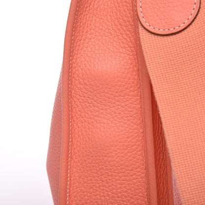 Hermes Taurillon Clemence Evelyne III PM Crevette 8 of 11