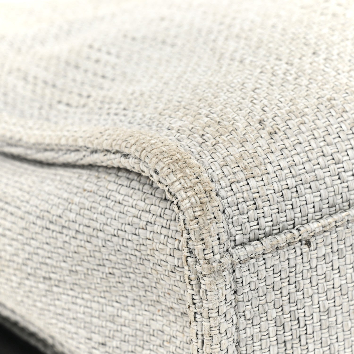 Chanel Woven Straw Raffia Small Deauville Messenger Grey 11 of 13
