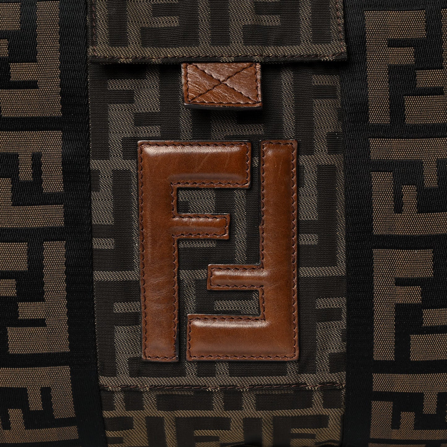 Zucca Vitello Patchwork Convertible Tote Tobacco Sabbia