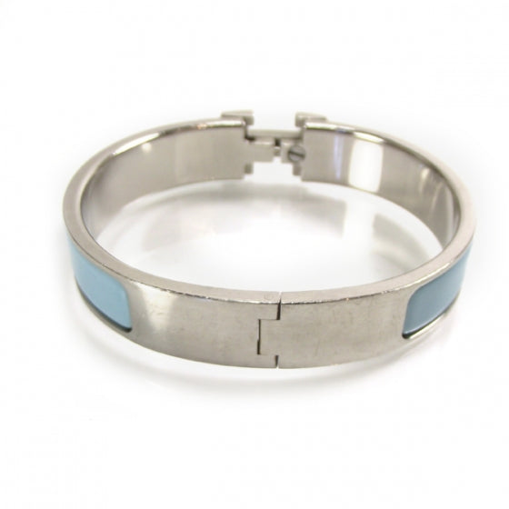 Hermes Enamel Clic Clac H Bracelet PM Bleu 3 of 5