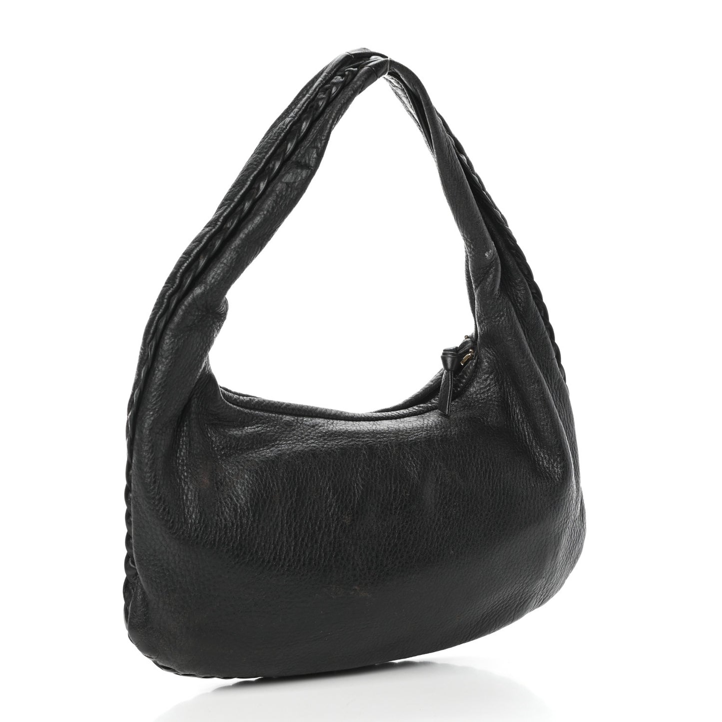 Cervo Braided Mini Veneta Hobo Black