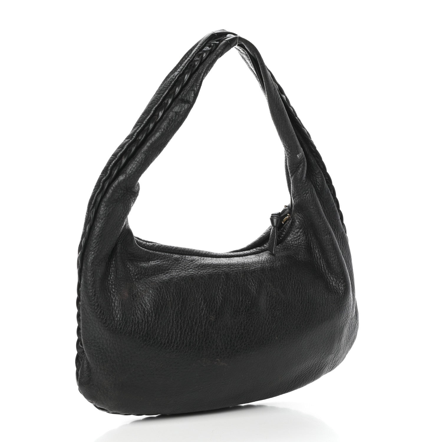 Bottega Veneta Cervo Braided Mini Veneta Hobo Black 3 of 9