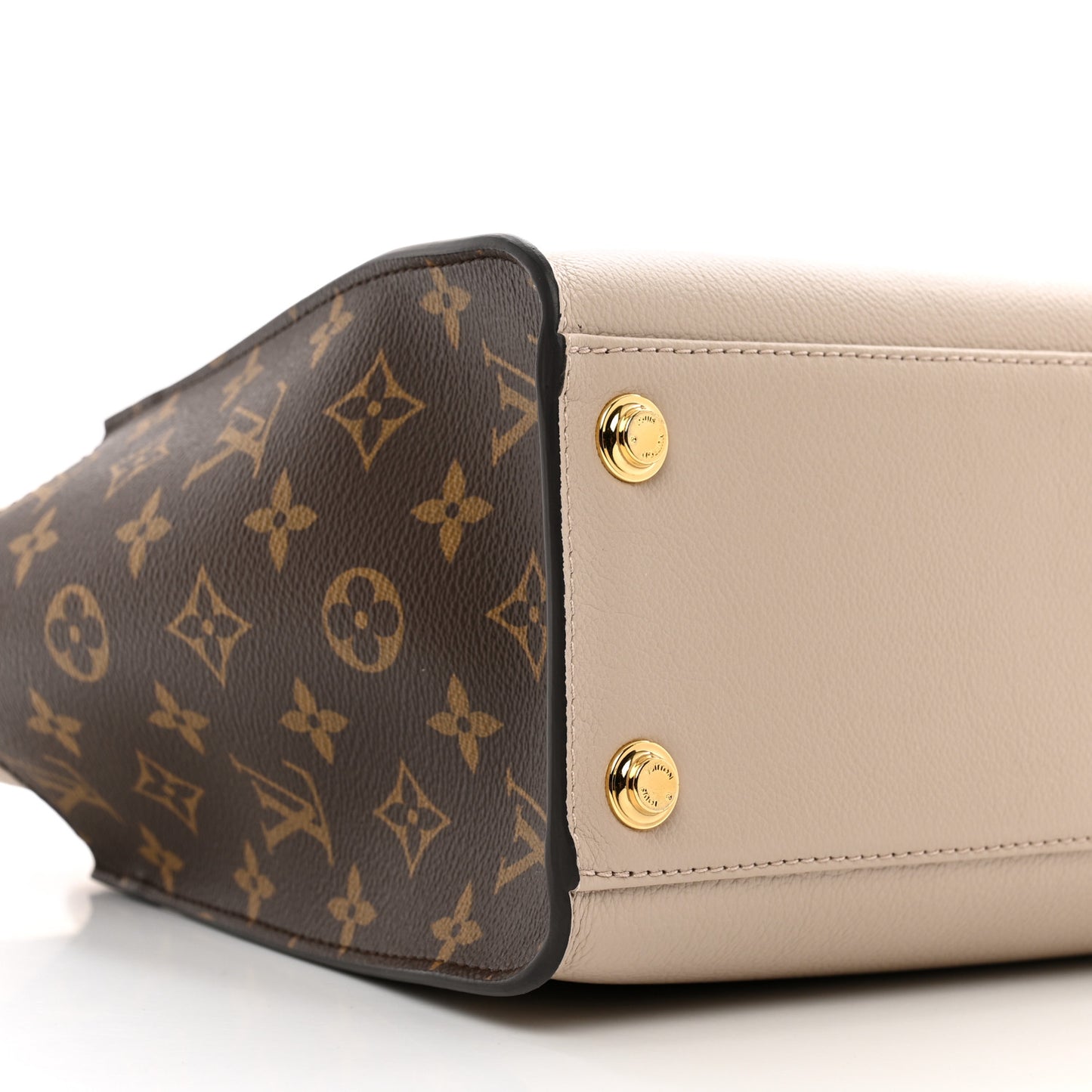 Calfskin Monogram On My Side Greige