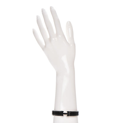 Hermes Enamel Narrow Clic Clac H Bracelet GM Black 2 of 5