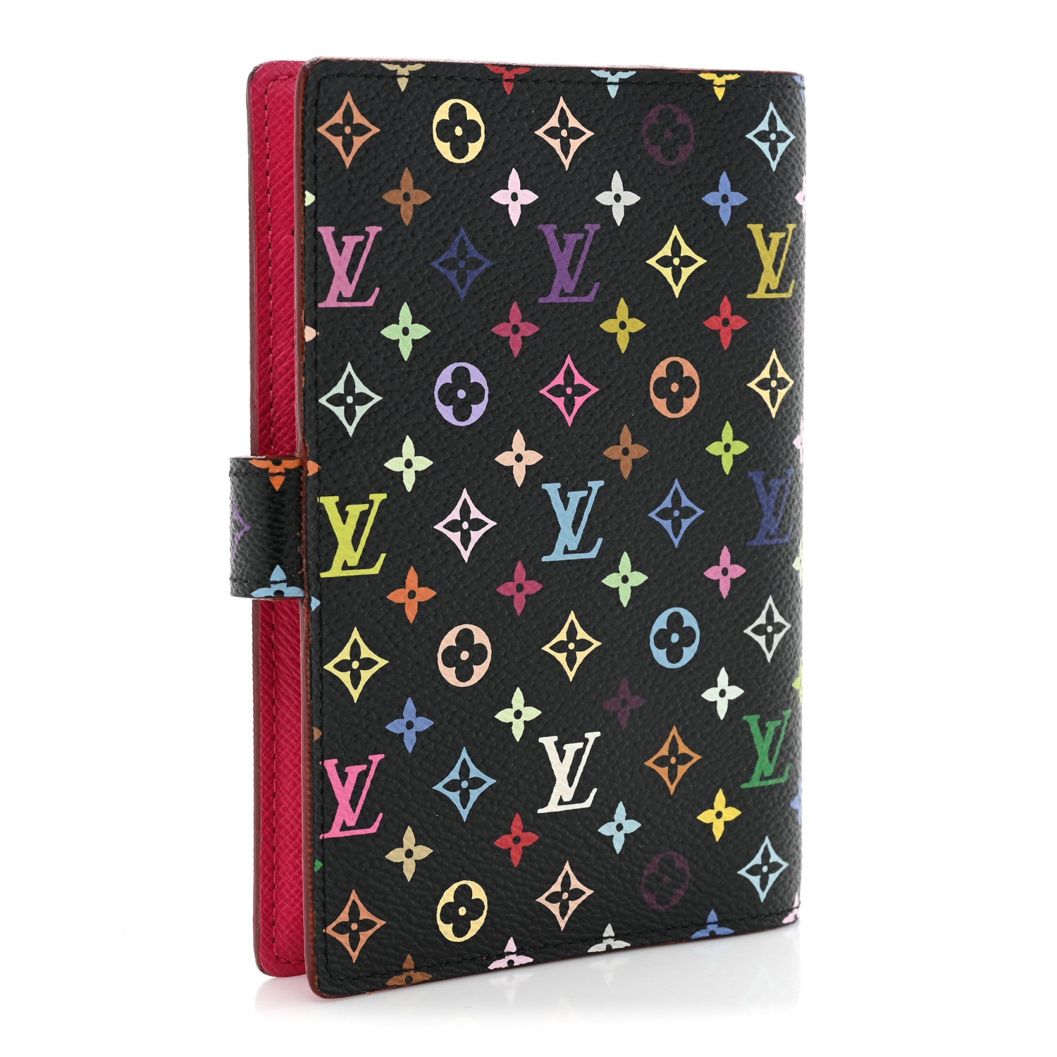 Louis Vuitton Monogram Multicolor Small Ring Agenda Cover Black Grenade 3 of 10