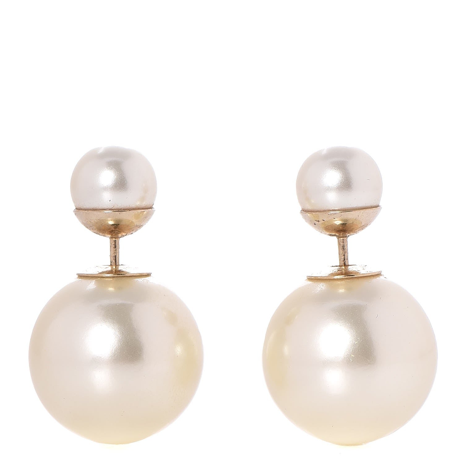 Christian Dior Pearl Mise En Dior Tribal Earrings 1 of 4