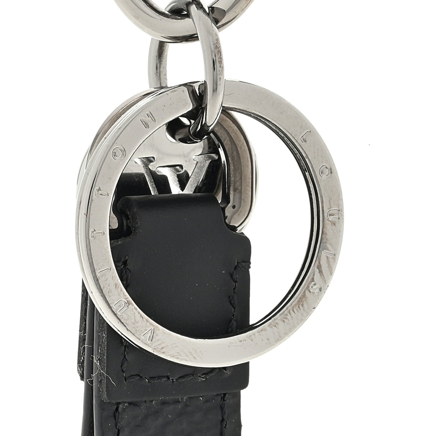 Louis Vuitton LOUIS VUITTON Monogram Eclipse Dragonne Bag Charm Key Holder 3 of 3