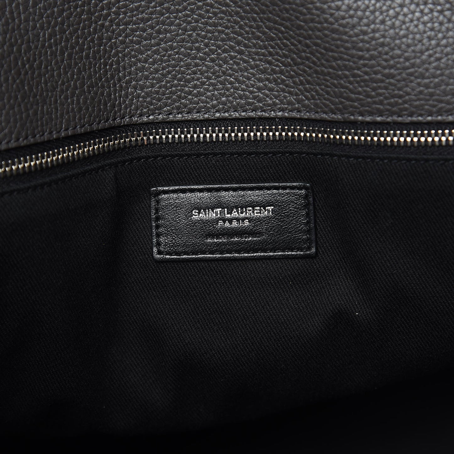 Grained Calfskin Sac De Jour Souple Duffle 36H Asphalt Gray