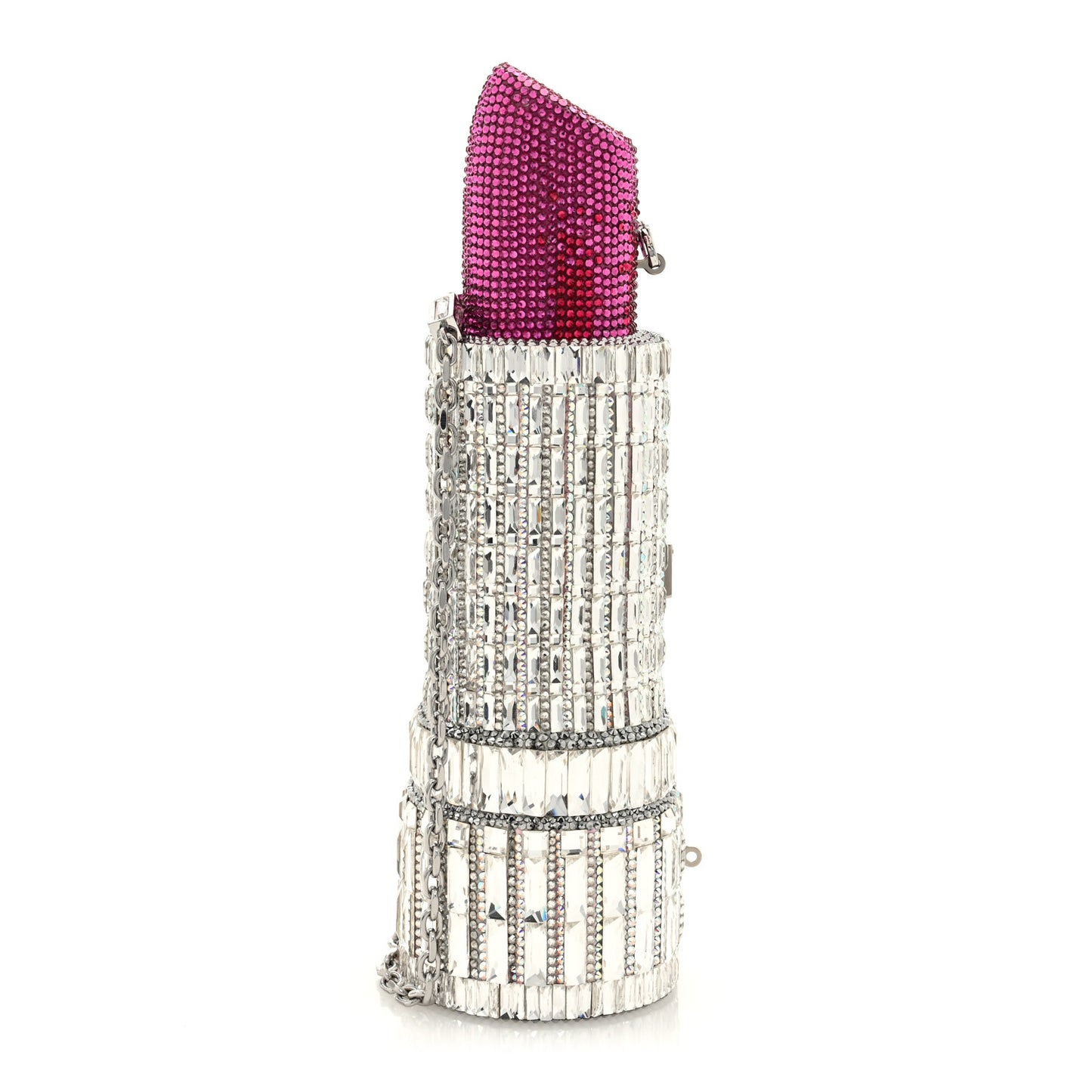 Crystal Lipstick Pinkie Clutch