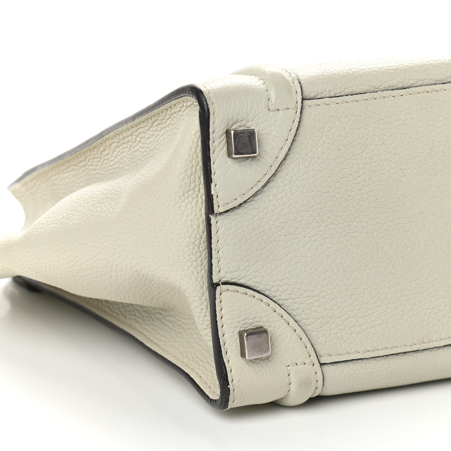 Celine Drummed Calfskin Micro Luggage Lune 8 of 9
