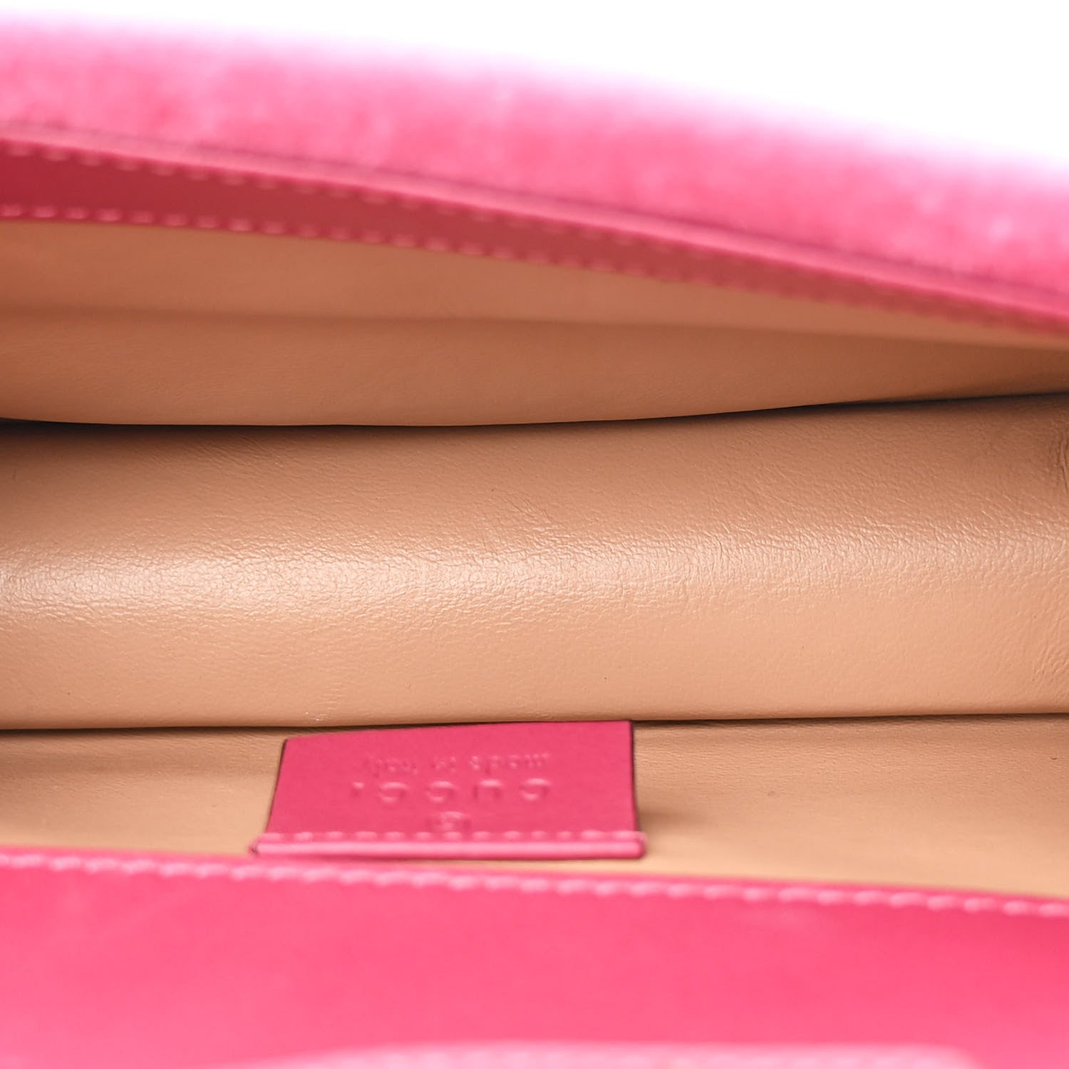 Gucci Velvet Crystal Mini Bee Broadway Shoulder Bag Light Raspberry Rose 5 of 13