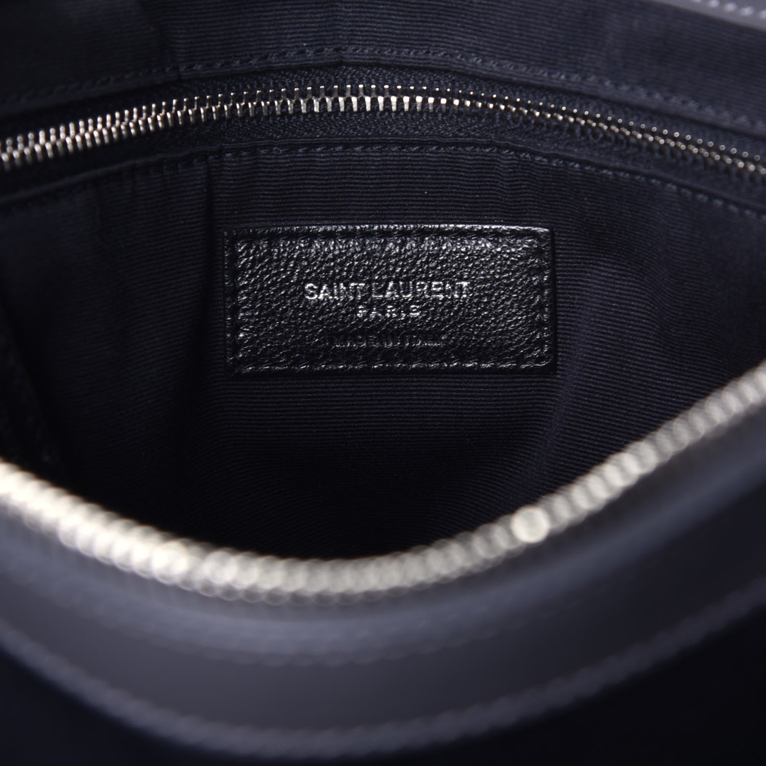 Saint Laurent Calfskin Y Quilted Monogram Medium Loulou Chain Satchel Asphalt 6 of 8