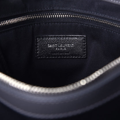 Saint Laurent Calfskin Y Quilted Monogram Medium Loulou Chain Satchel Asphalt 6 of 8