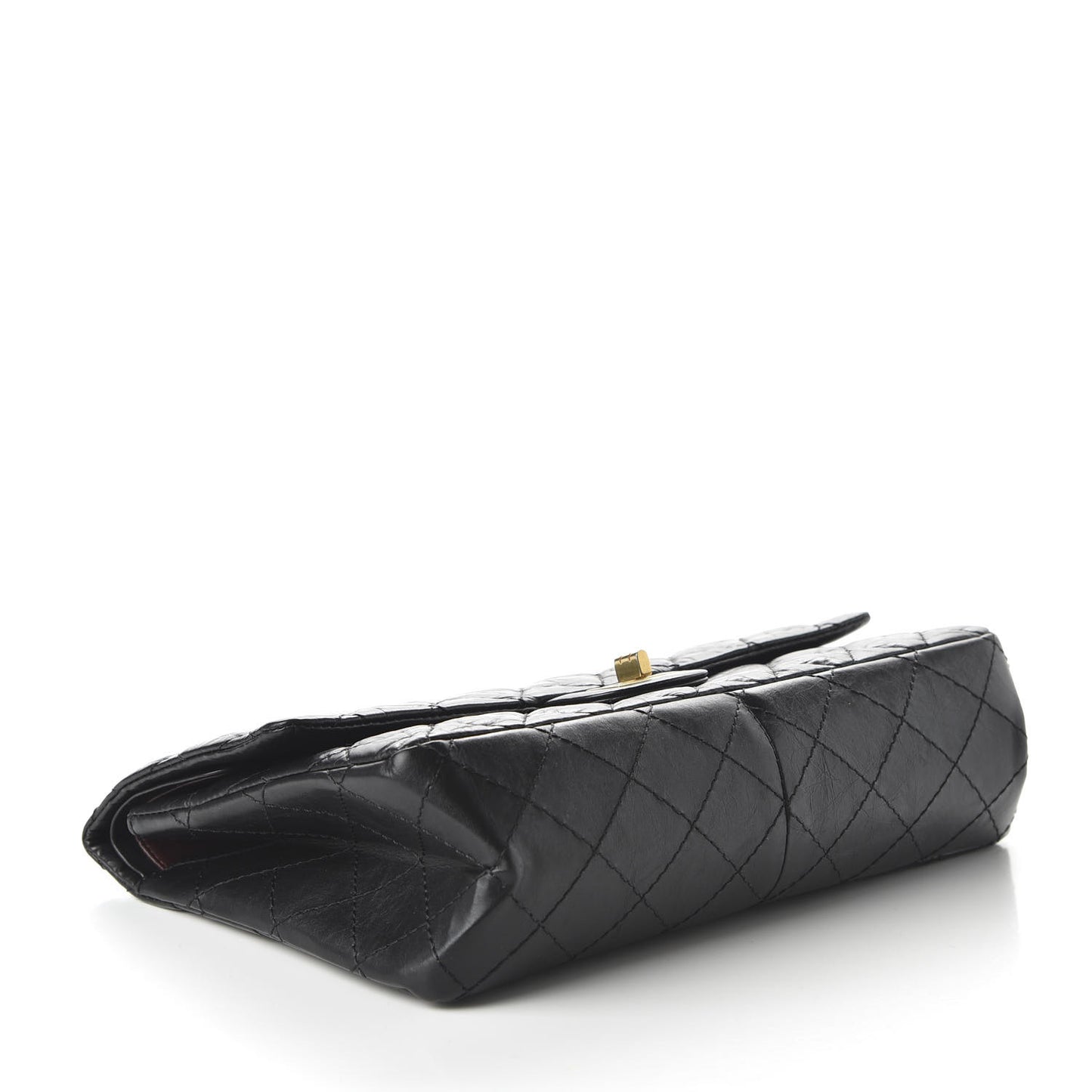 Aged Calfskin Quilted 2.55 Reissue 226 Flap Black