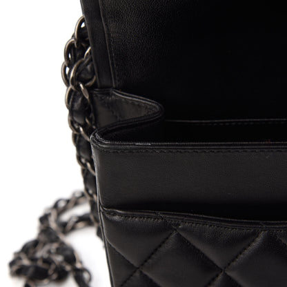Chanel Lambskin Quilted Jumbo Double Flap Black 14 of 14