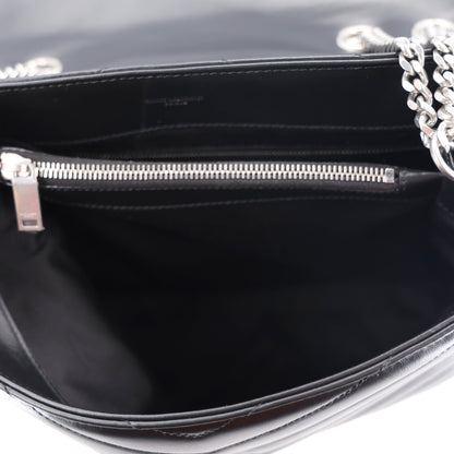 Saint Laurent Calfskin Y Quilted Monogram Medium Loulou Chain Satchel Black 5 of 11